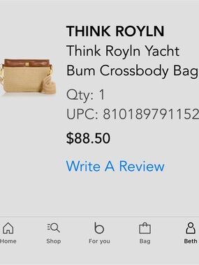 Think Roylan Leather Trim
Woven Crossbody / Clutch / Shoulder Bag